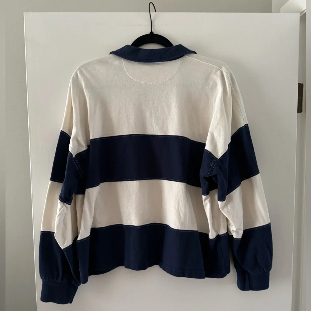 Madewell Striped Rugby Polo Shirt - Picture 6 of 6